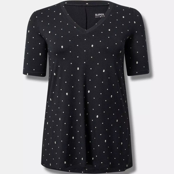 TORRID Women's Favorite V-Neck Super Soft Jersey Tunic Tee 2X NWT Plus Size - Picture 1 of 8